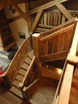 escalier interieur de chalet