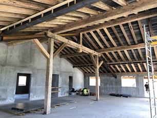 CONSTRUCTION EN COURS CHALET EN VIEUX BOIS